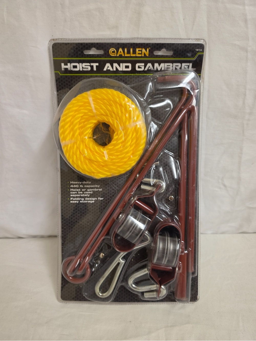 Allen 181A Hoist & Gambrel Kit 440 lb Capacity Folding Game Deer New